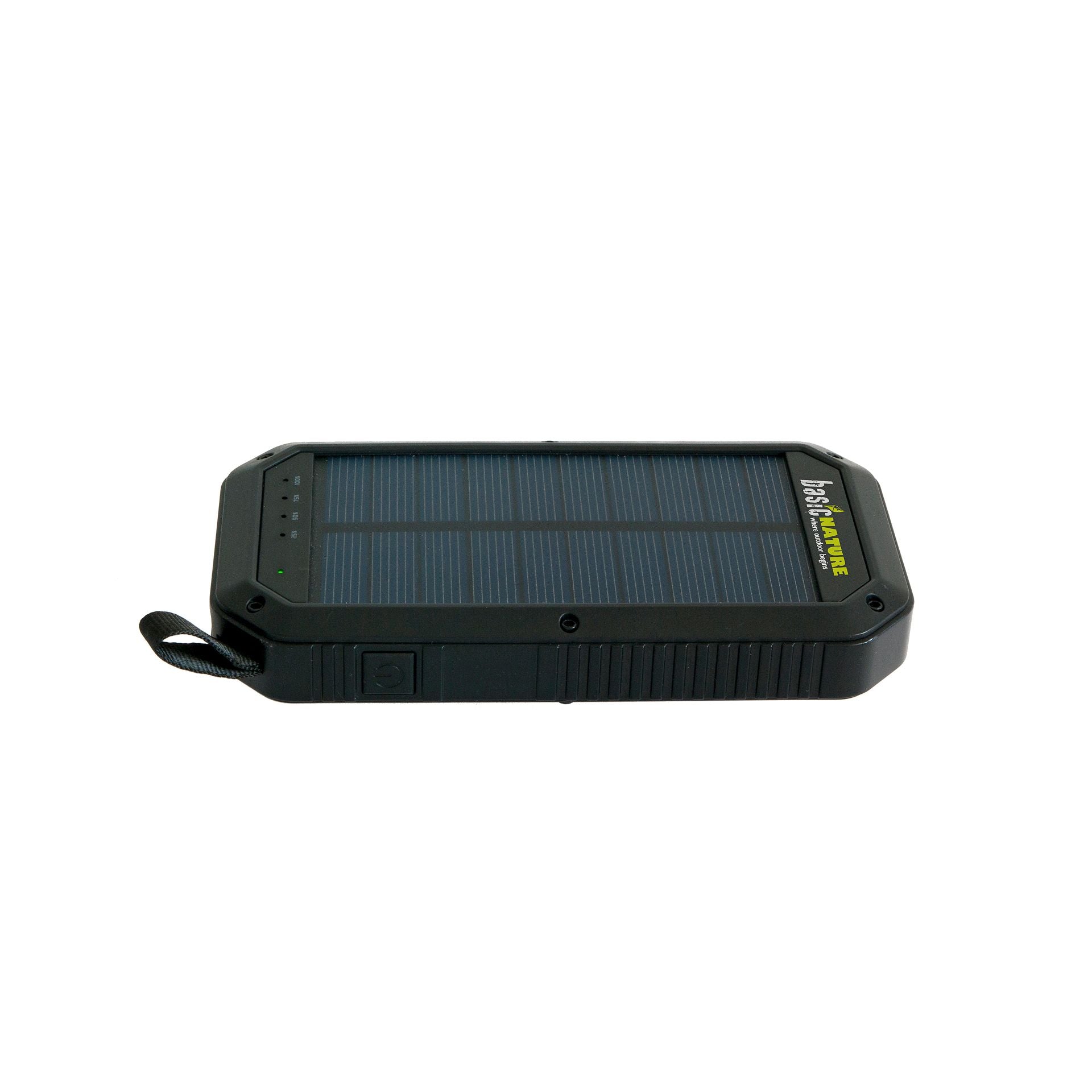 BasicNature Powerbank 8 8000 mAh – Kompakti varavirtalähde LED-valolla ja aurinkolatauksella