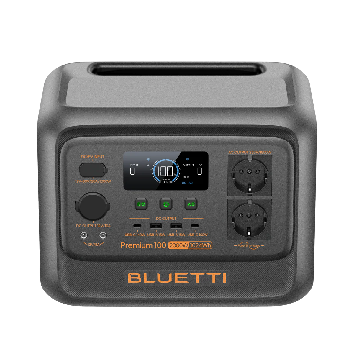 BLUETTI Premium 100 V2 – 1024 Wh kannettava virta-asema