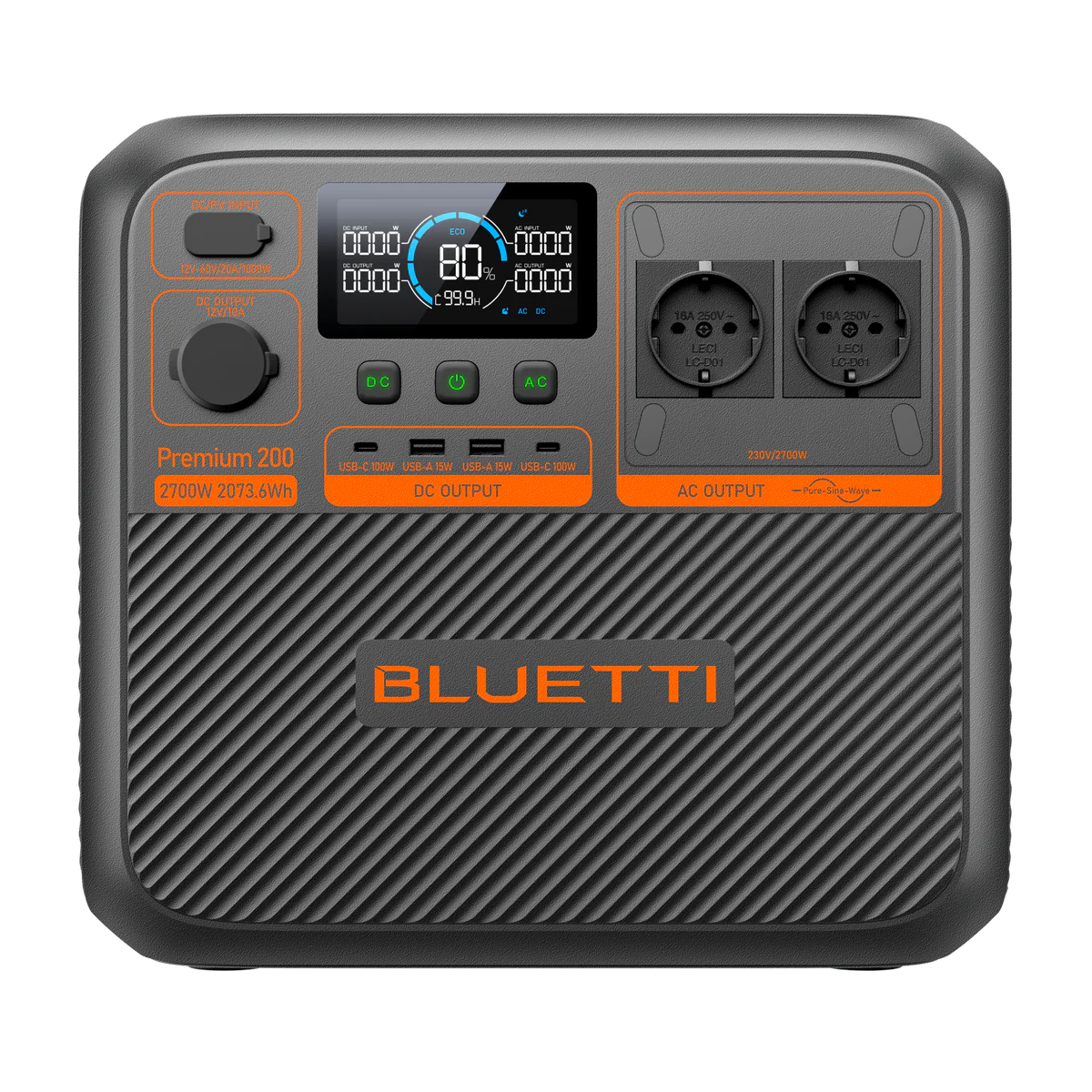 BLUETTI Premium 200 V2 – 2073 Wh kannettava virta-asema