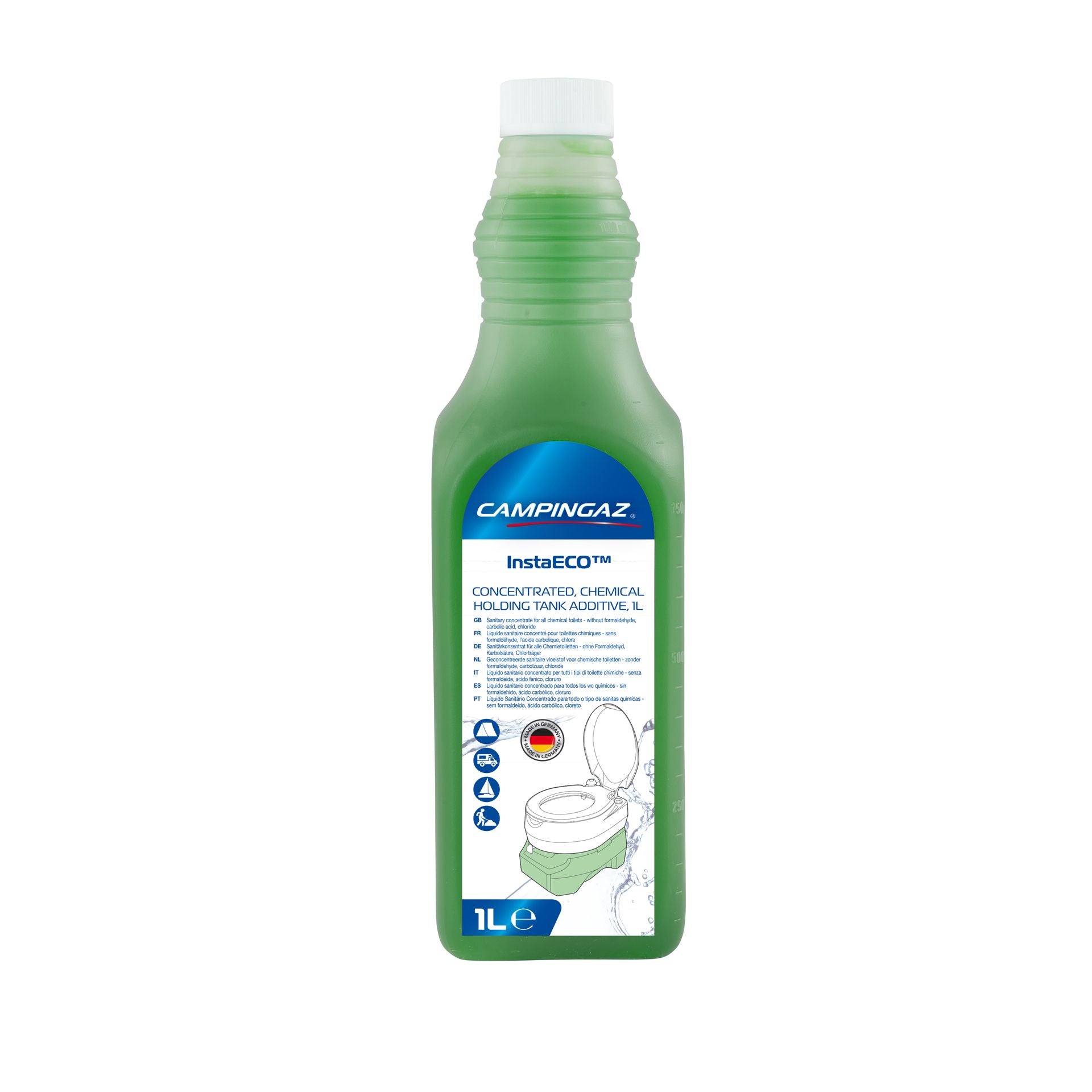 Campingaz InstaECO Saniteettineste 1L – Ekologinen kemialliselle WC:lle