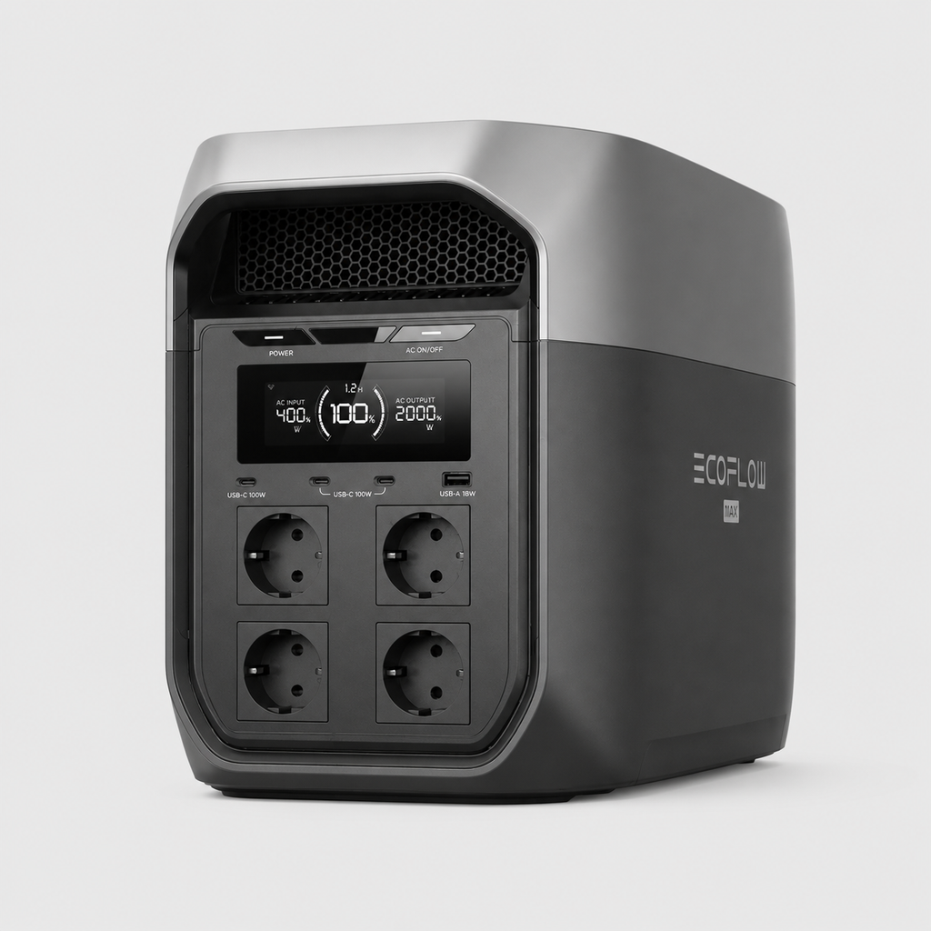 EcoFlow DELTA 3 Max – 2048 Wh kannettava virta-asema