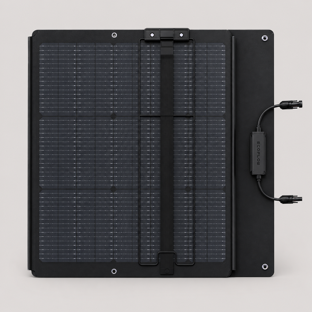 EcoFlow NextGen 220W Bifacial aurinkopaneeli – taitettava, IP68