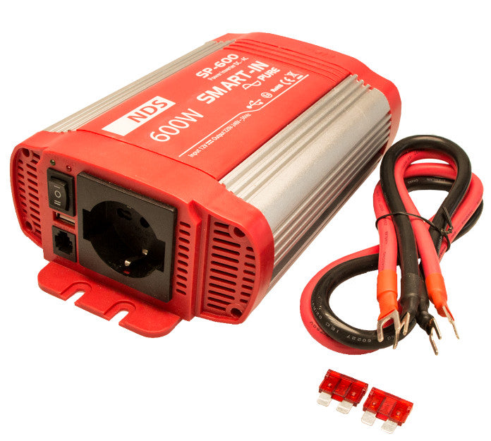 NDS Smart-IN Pure 600W invertteri – 12V, puhdas siniaalto, 1500W huippu