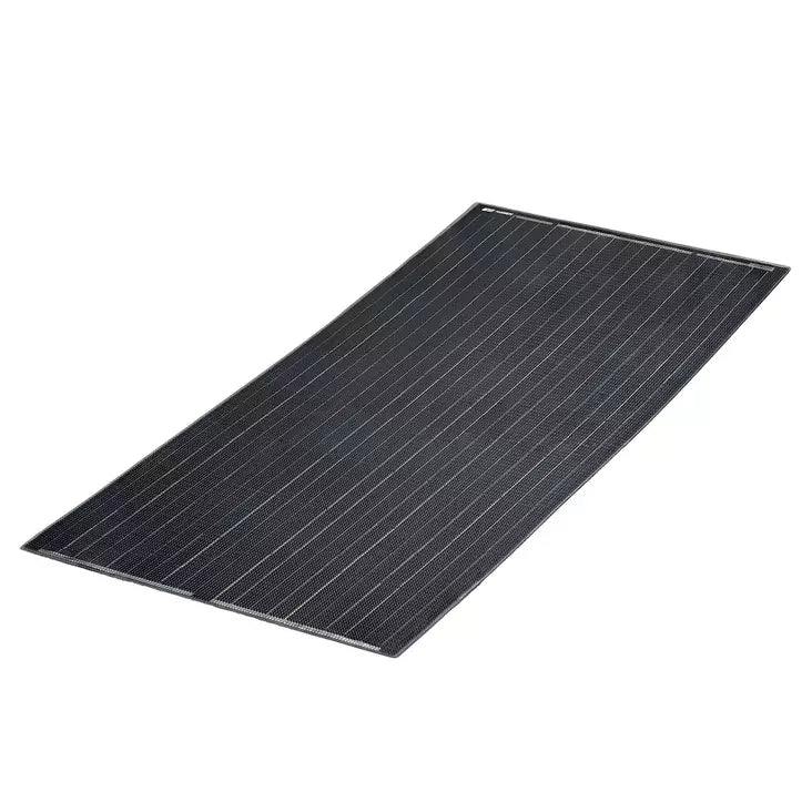 NDS LightSolar LSE 105W lisäaurinkopaneeli – kytkentärasia alla, ETFE, 12V