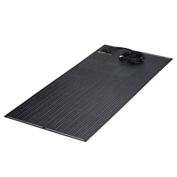 NDS LightSolar LSE 195W lisäaurinkopaneeli – kytkentärasia päällä, ETFE, 12V