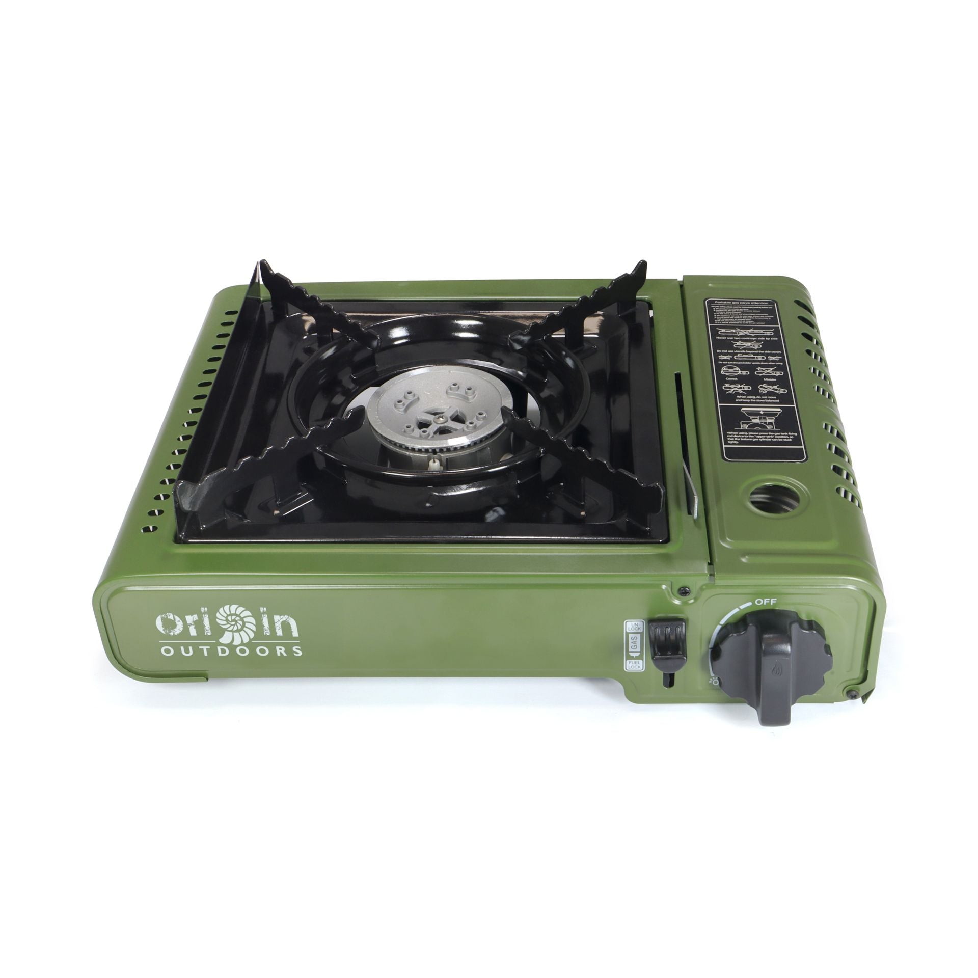 Origin Outdoors CookHeat kaasukeitin 1800W – kompakti retkikeitin piezo-sytytyksellä