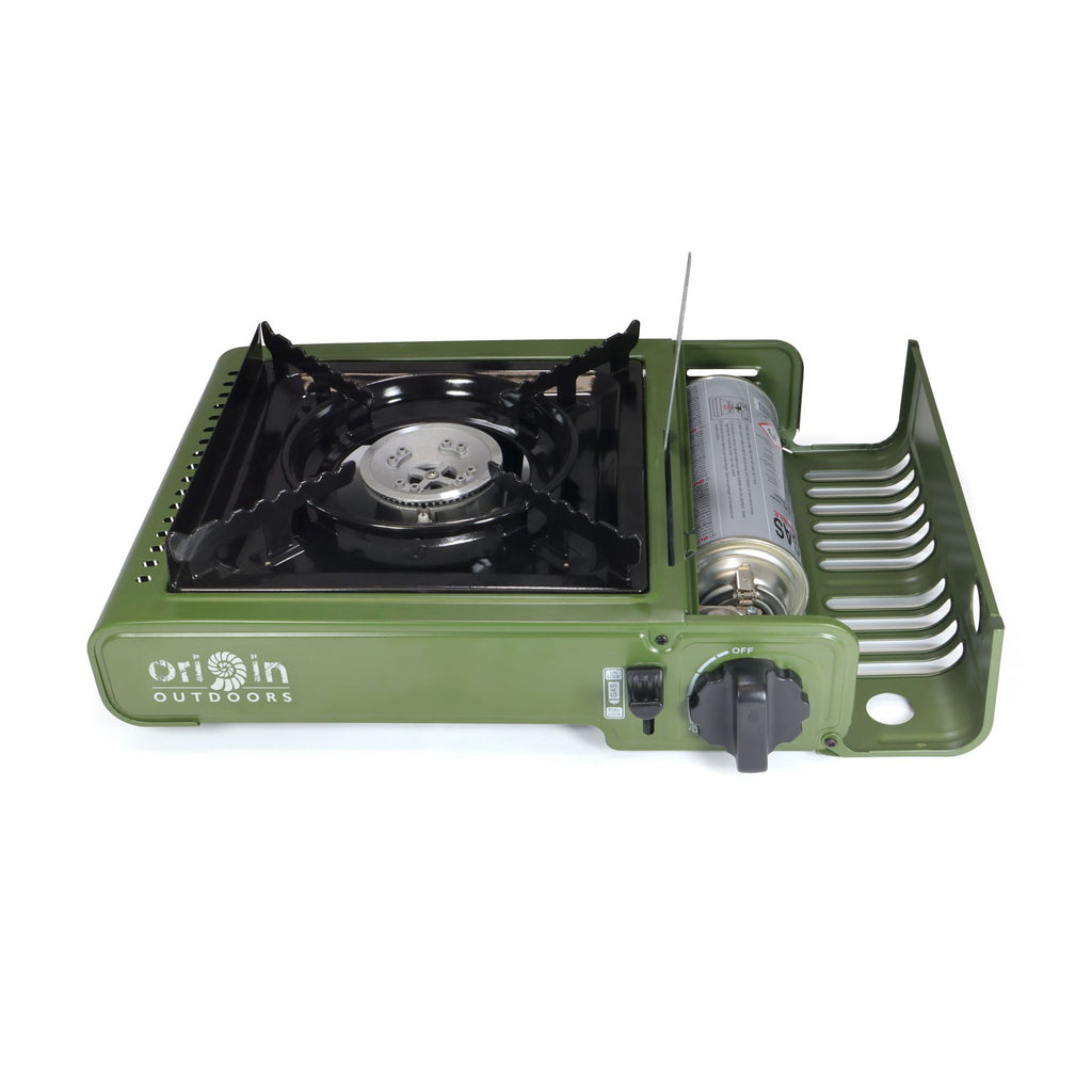 Origin Outdoors CookHeat kaasukeitin 1800W – kompakti retkikeitin piezo-sytytyksellä