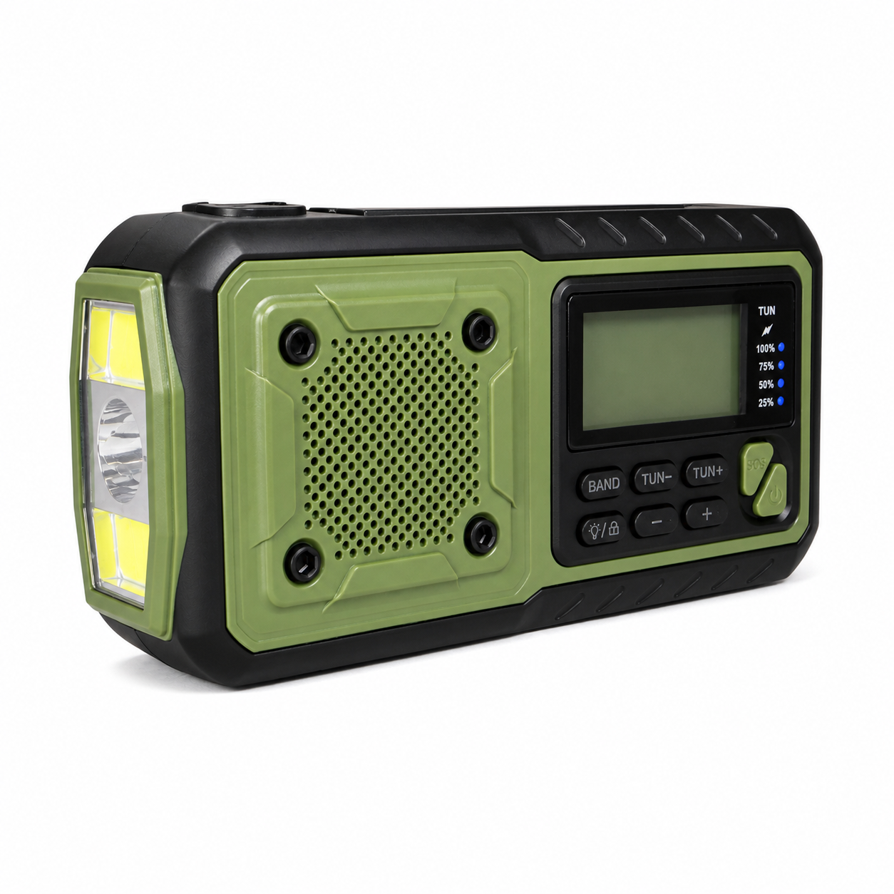 Origin Outdoors Crank Radio "Multi" – Hätäradio, varavirtalähde ja taskulamppu