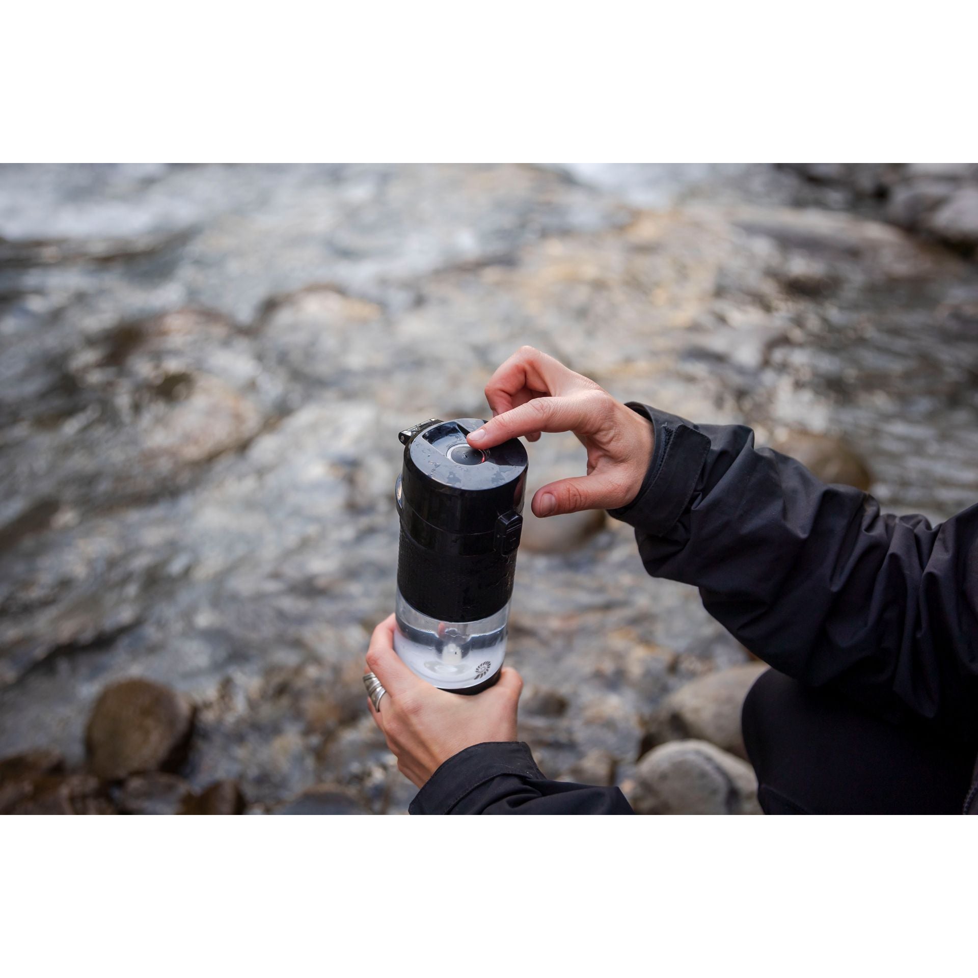 Origin Outdoors Fairbanks UV-vesisuodatinpullo 0,45 L – 99,9 % puhdistus, USB