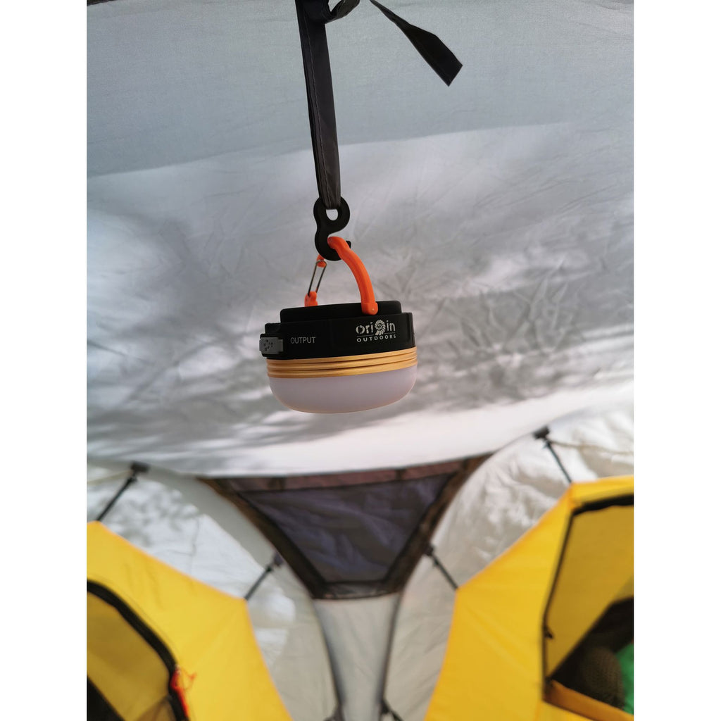 Origin Outdoors LED Camping Lamp 300 lm – Kompakti retkivalaisin powerbankilla