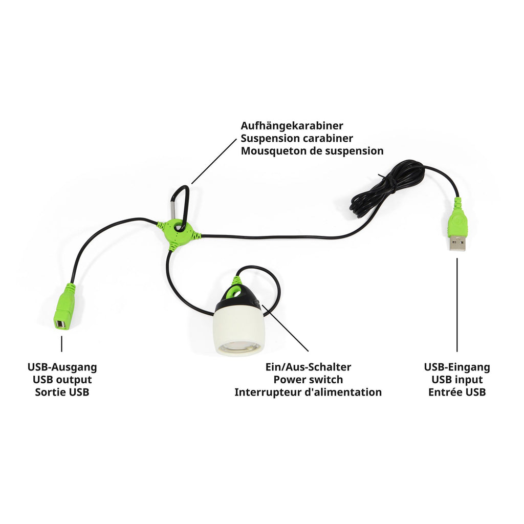 Origin Outdoors LED Lamp Connectable 200 lm – Ketjutettava USB-retkivalo