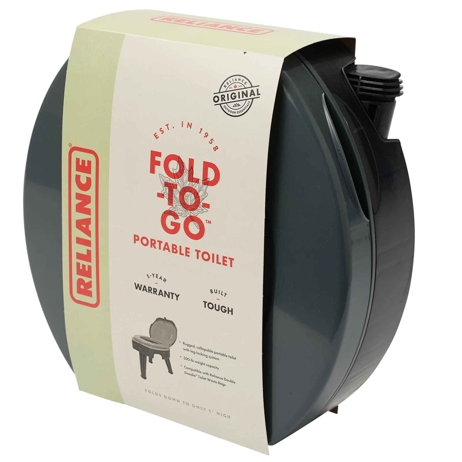 Reliance Fold-To-Go – Kokoontaitettava ja kevyt retki-WC