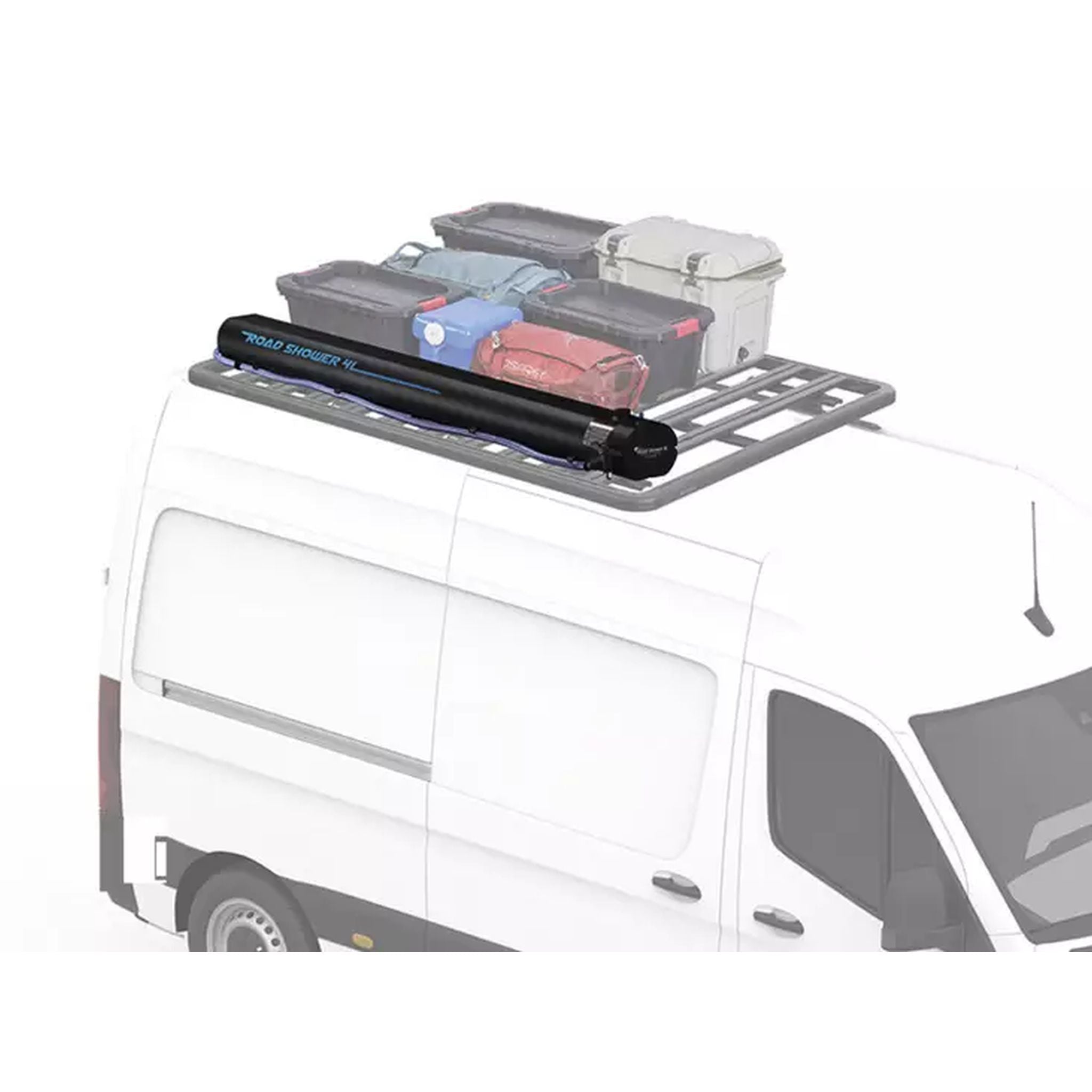 RoadShower – alumiininen aurinkosuihku retkiauton katolle