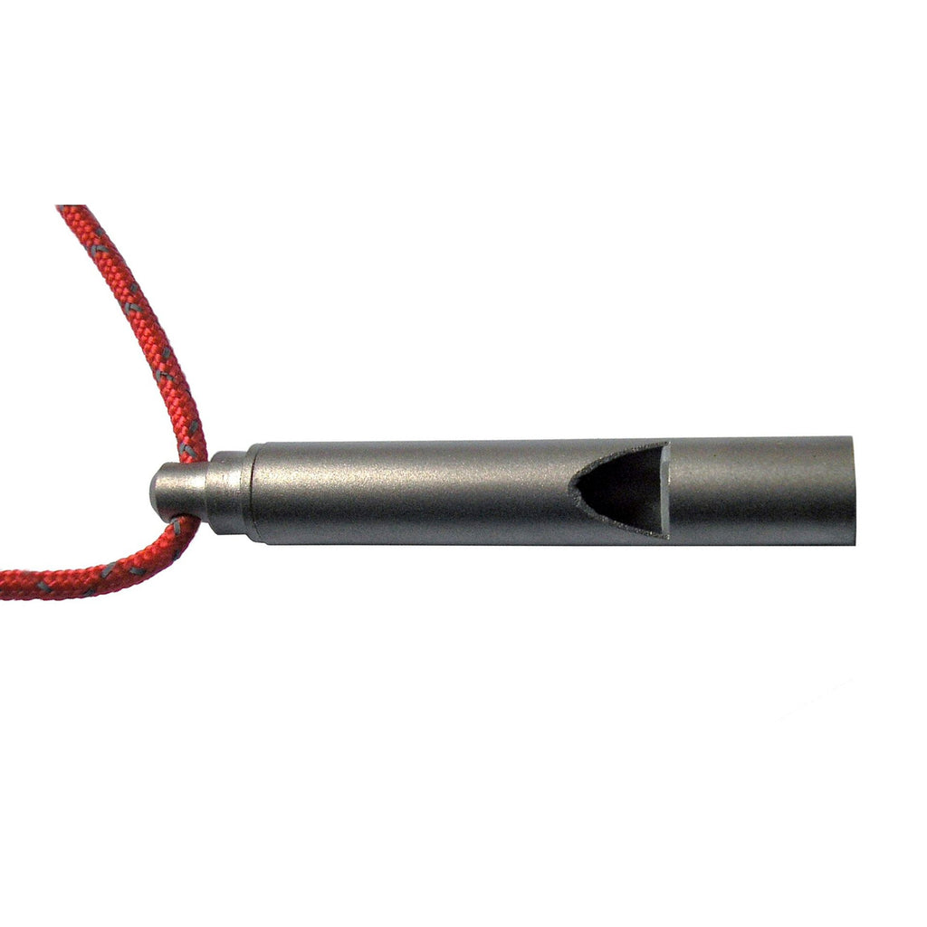 Vargo Titanium Emergency Whistle hätäpilli – 2,8 g, titaani, heijastava naru