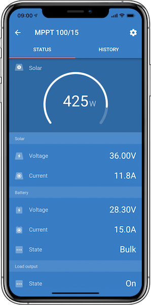 Victron SmartSolar MPPT 75/15 lataussäädin – 12/24V, 15A, Bluetooth