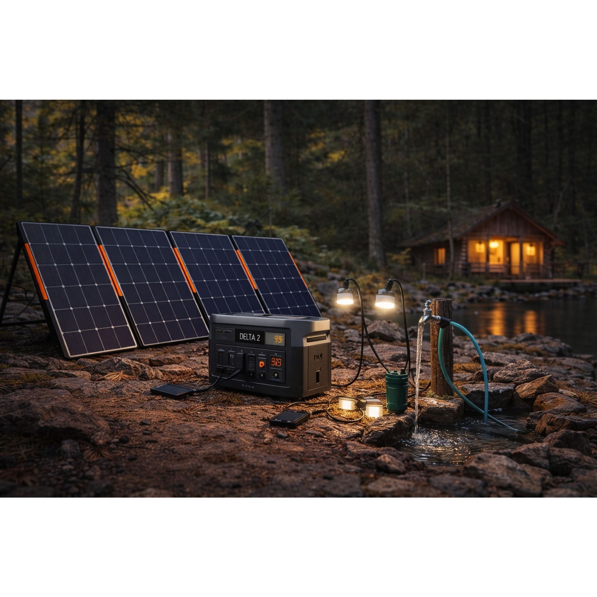 PRO Offgrid Mökki – sähkö, valo ja vesi ilman sähköverkkoa