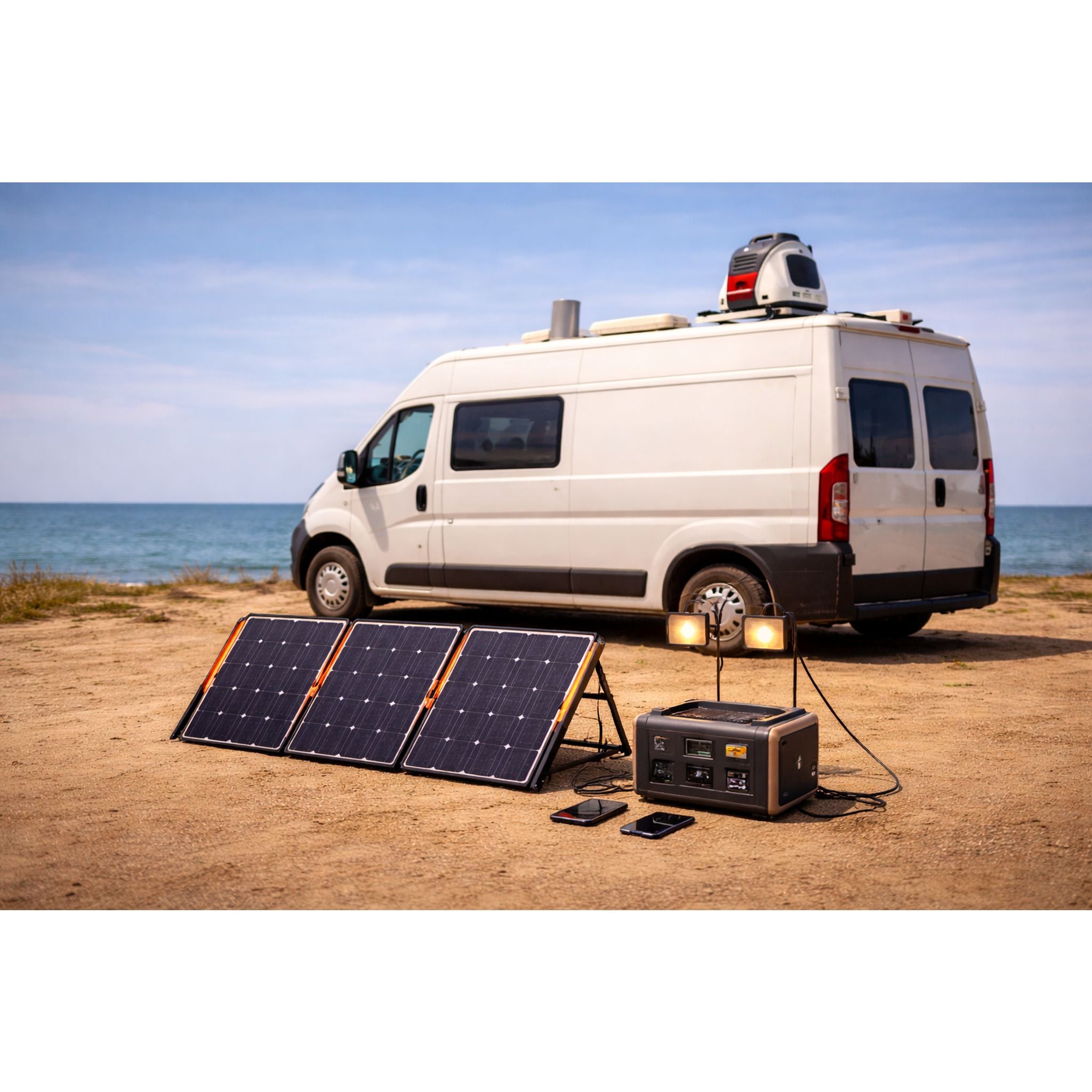 BASIC Vanlife Starttipaketti – sähkö tien päälle helposti